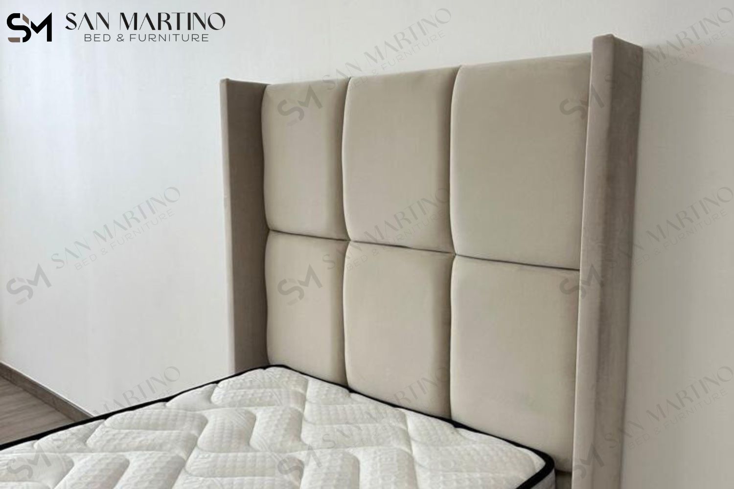 Lit Coffre Enfant RIO BEIGE - Velours