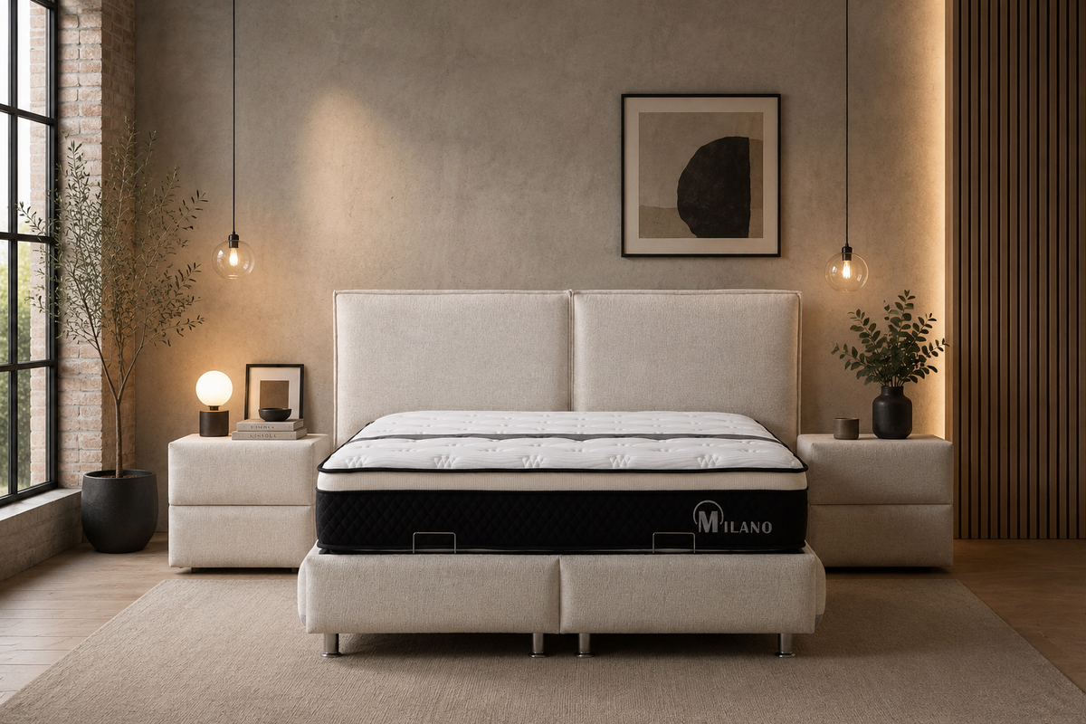 Lit Coffre MAYA BLANC CASSE - Chenille