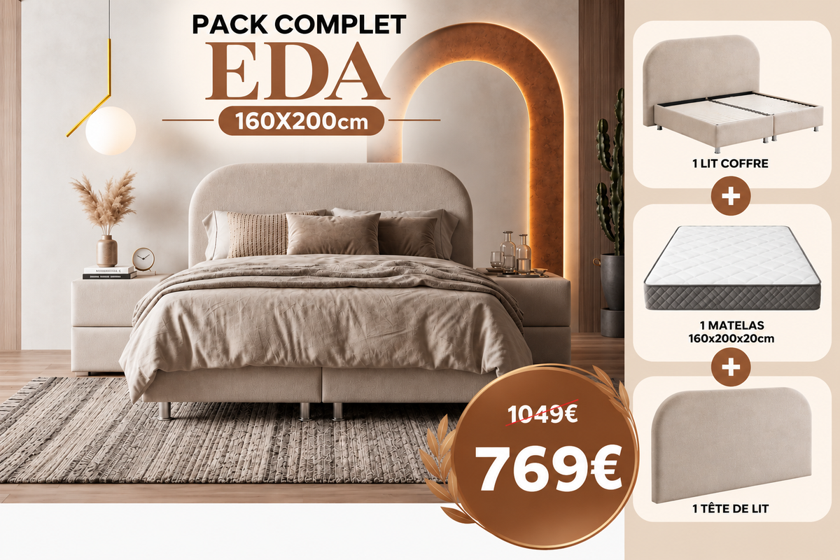 PACK COMPLET EDA + Matelas 20cm