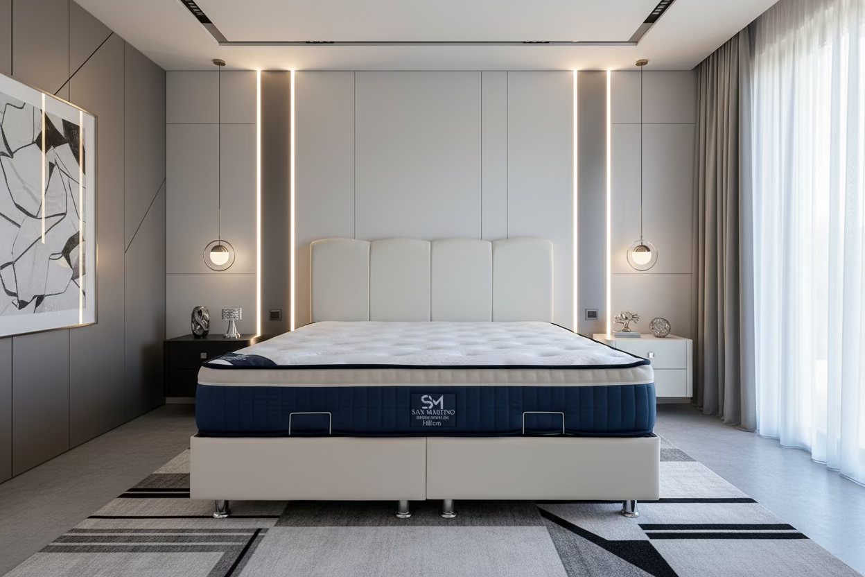 Lit Coffre CELIA BLANC CASSE - Velours