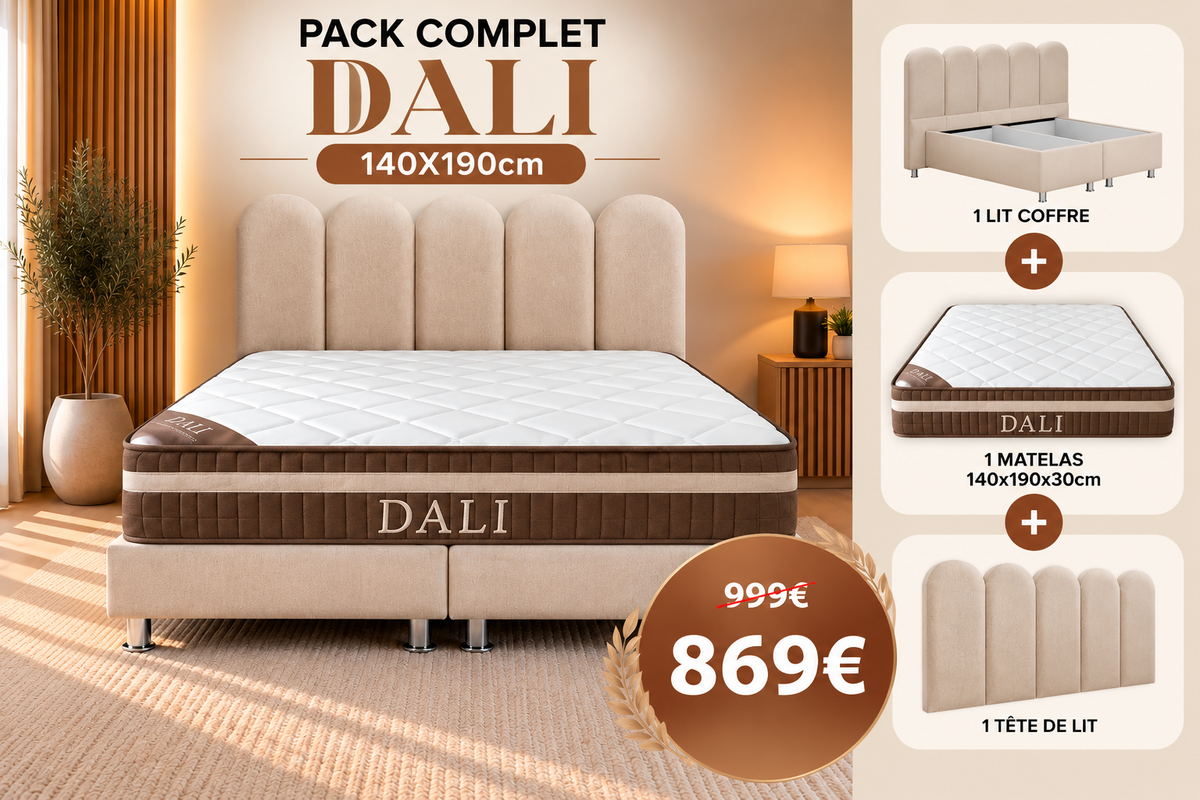 PACK COMPLET DALI + matelas 30cm