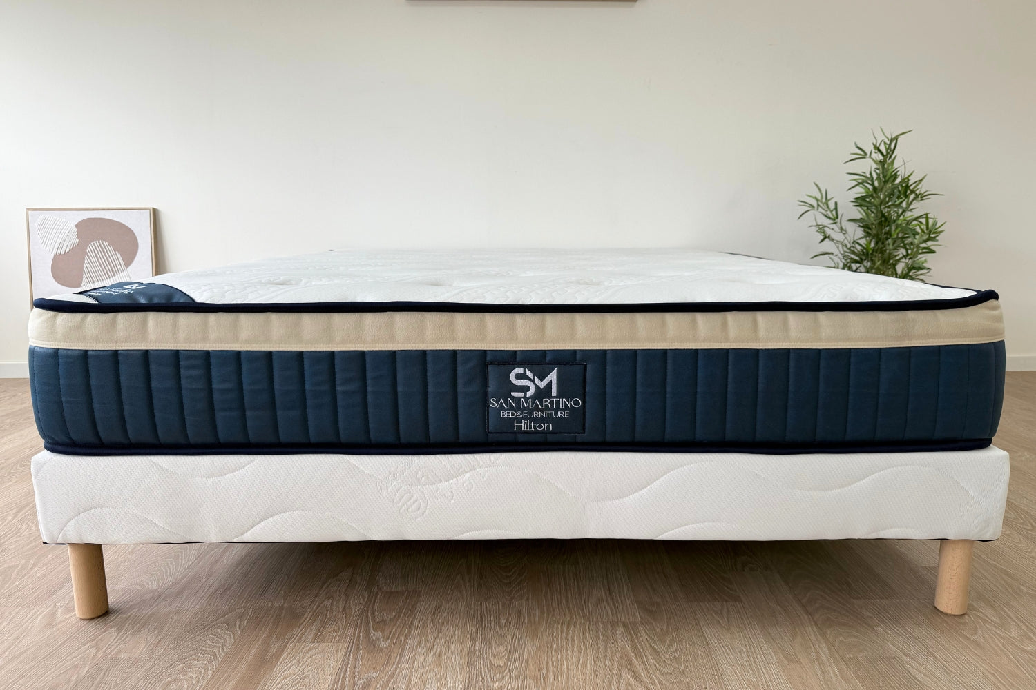PACK COMPLET ALMA BLANC CASSE + Matelas 25cm