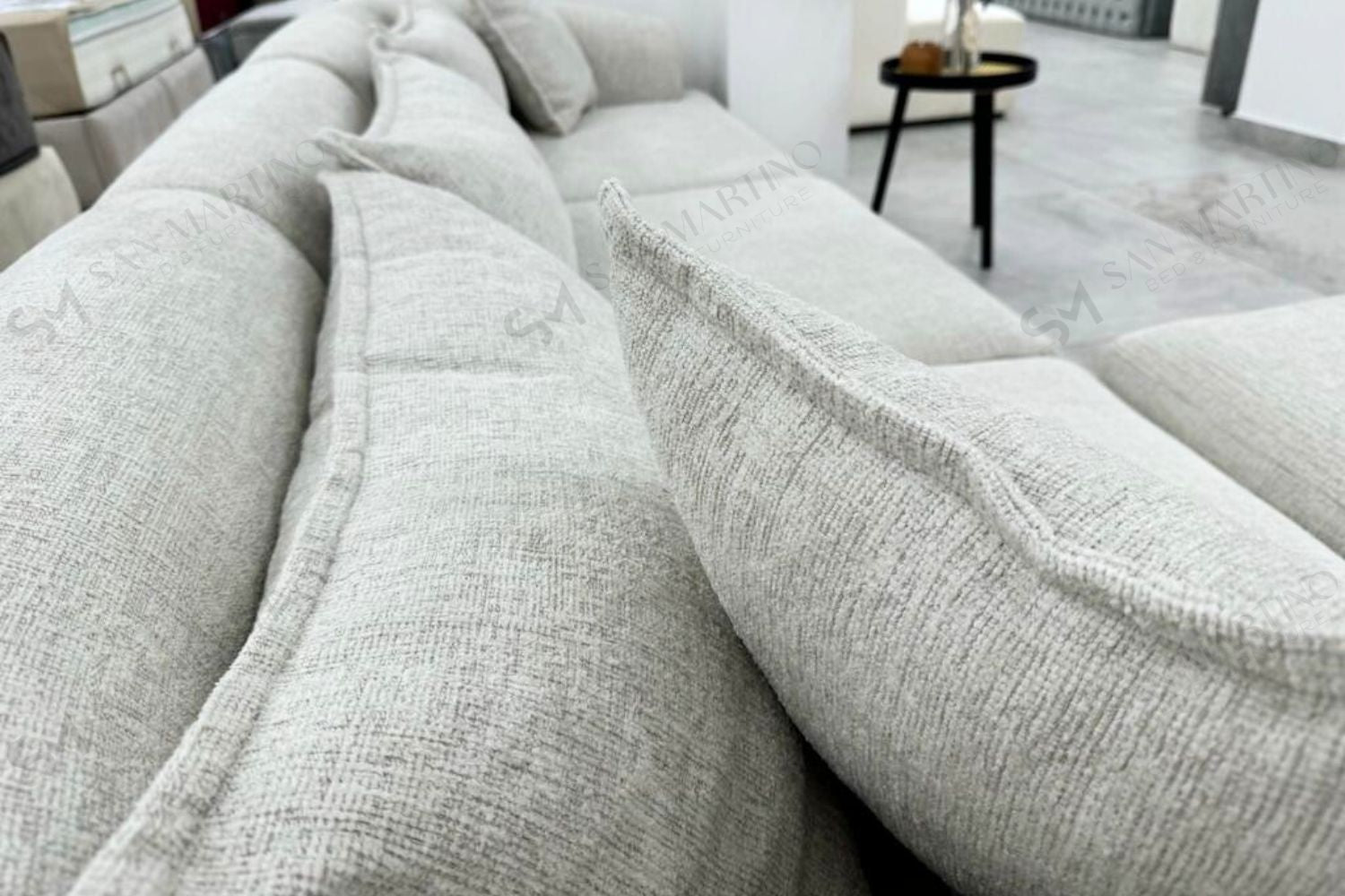 Canapé Mila Modulable Chenille Blanc cassé