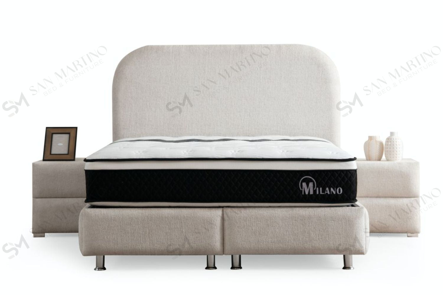 Lit Coffre JADE BLANC CASSE - Chenille