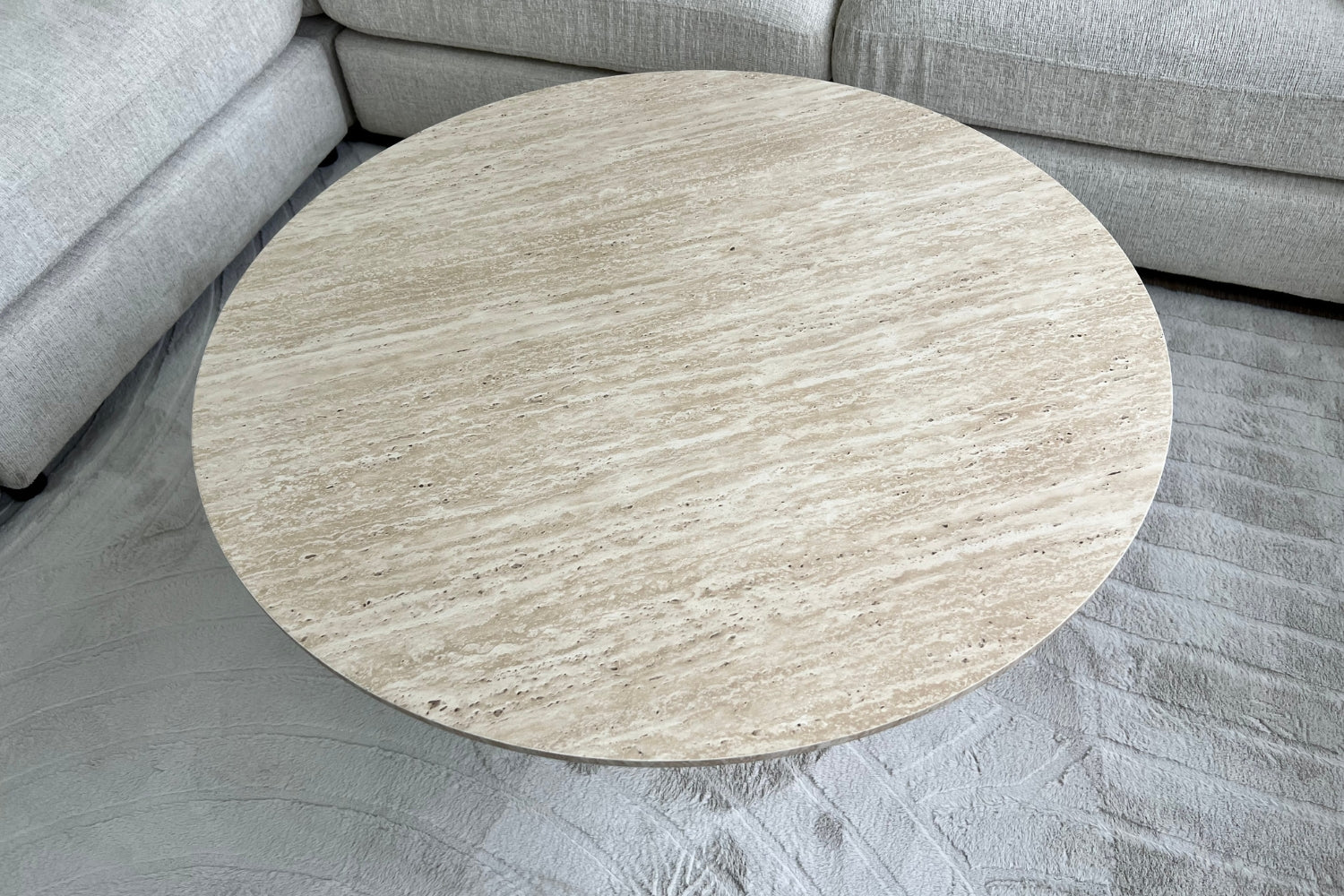 Table Basse Eva Effet Travertin