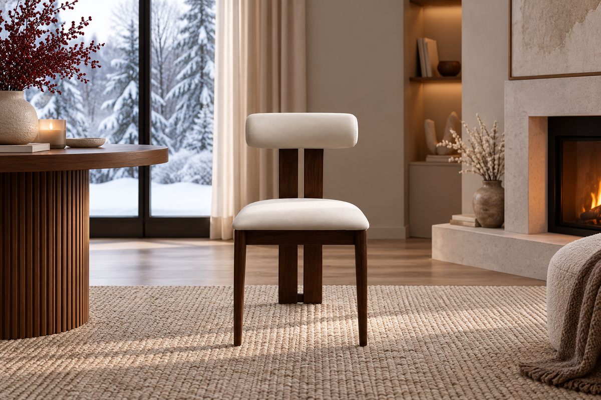 Chaise SOPHIE Pied bois noyer