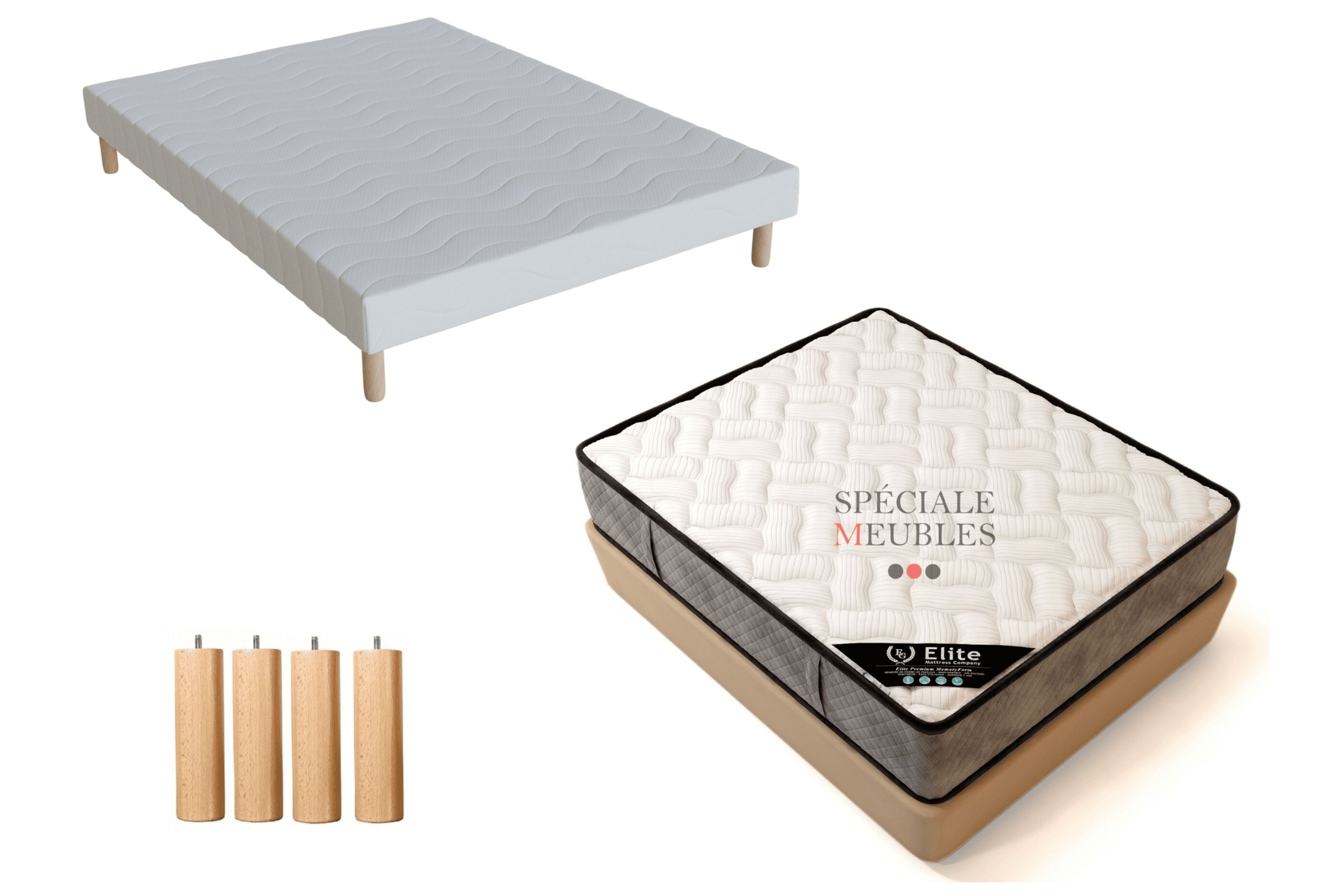 Ensemble Sommier Matelas Élite 30 cm LUXE