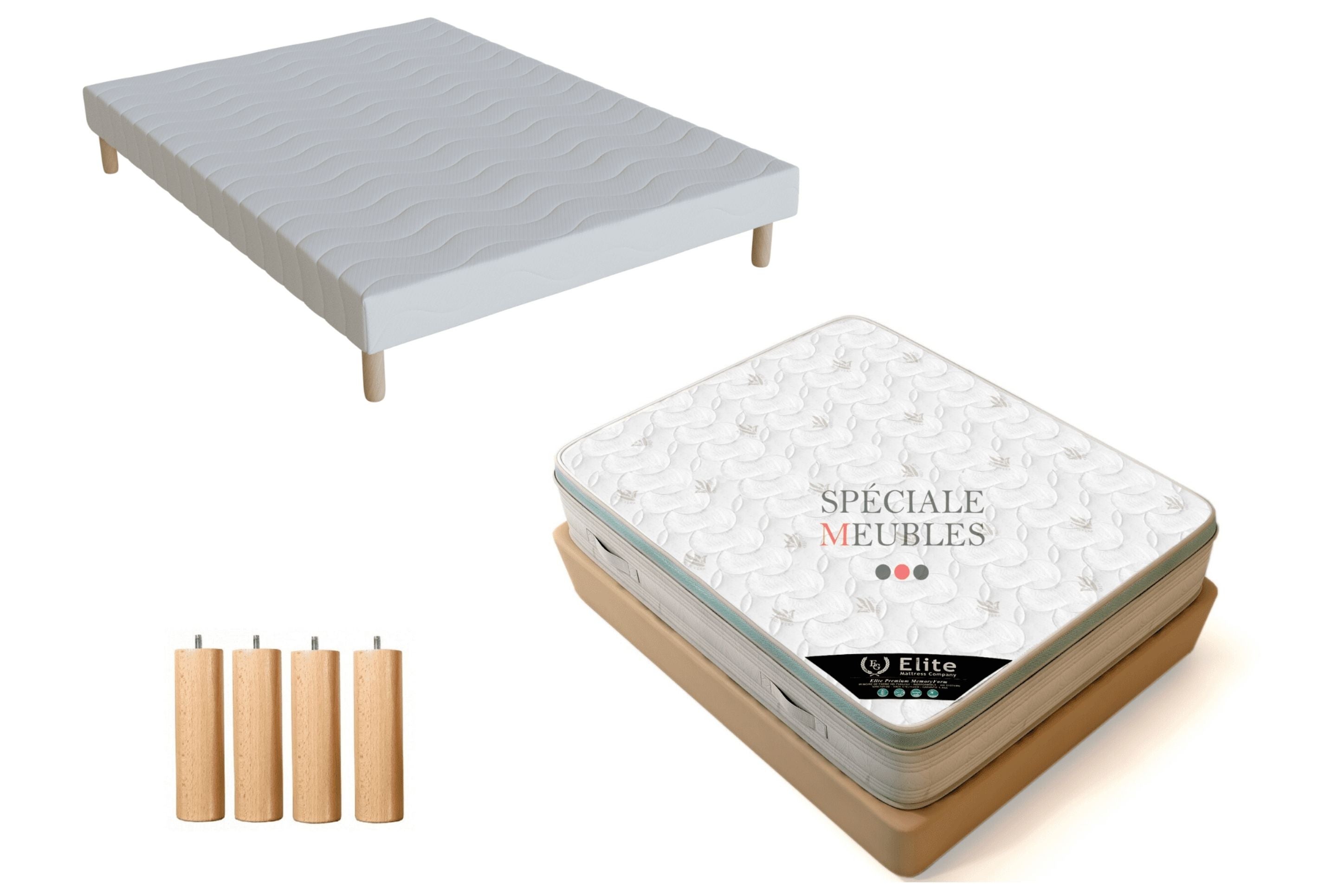 Ensemble Sommier Matelas Élite 27 cm – Memory