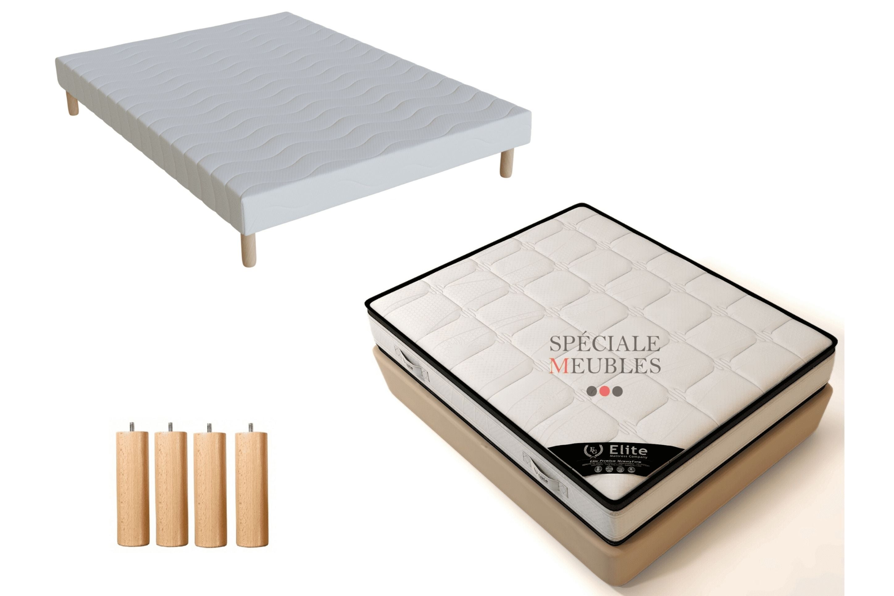 Ensemble Sommier Matelas Élite 22 cm