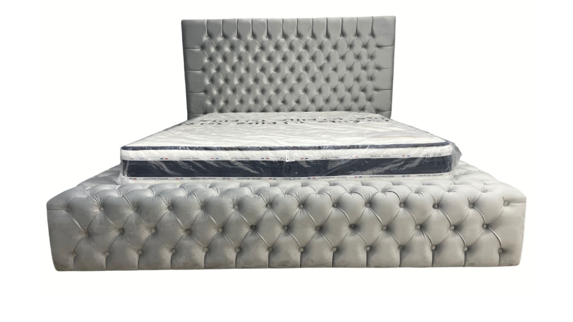 CADRE DE LIT ROYAL GRIS