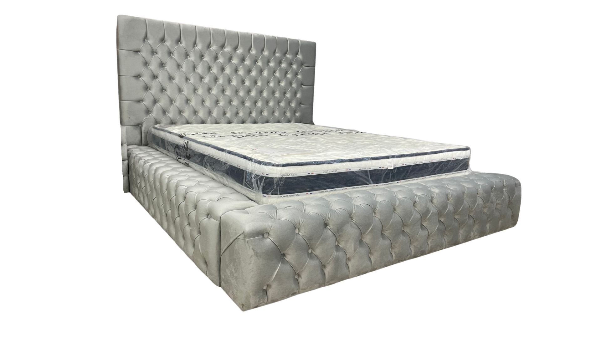 CADRE DE LIT ROYAL GRIS