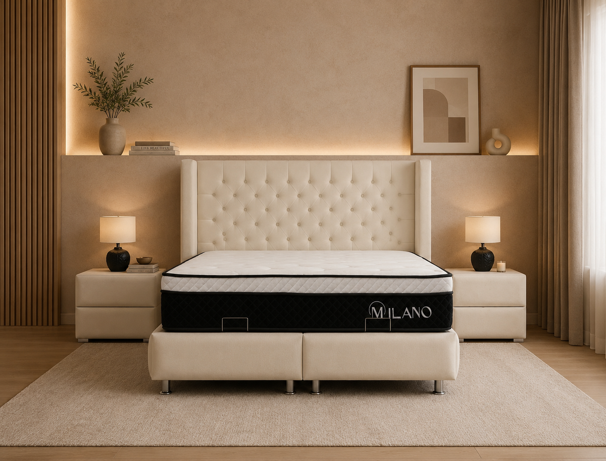 Lit Coffre BIANCA BLANC CASSE - Velours