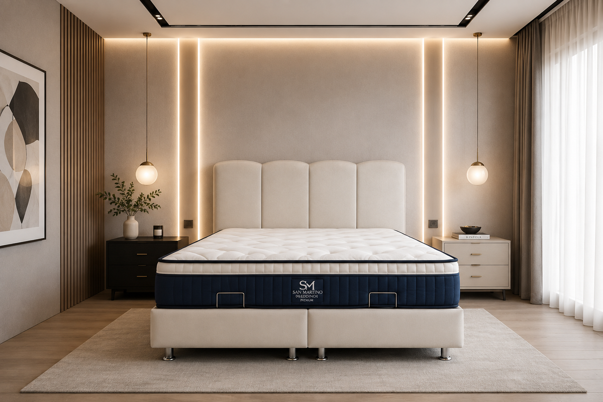 Lit Coffre CELIA BLANC CASSE - Velours