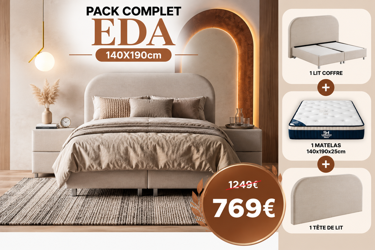 PACK COMPLET EDA + Matelas 25cm