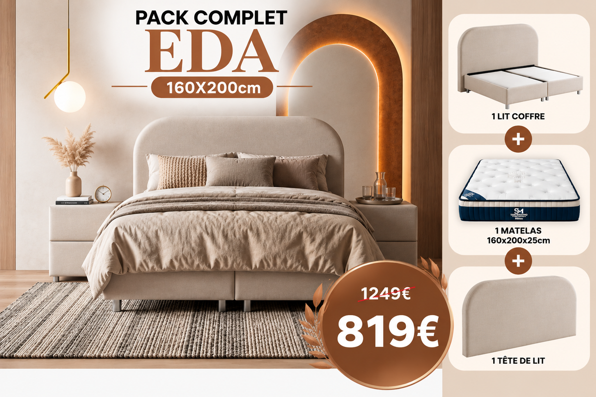 PACK COMPLET EDA + Matelas 25cm