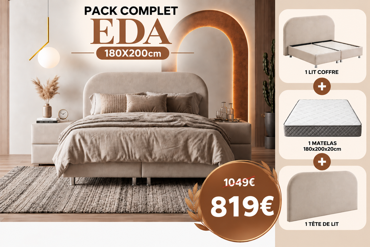PACK COMPLET EDA + Matelas 20cm
