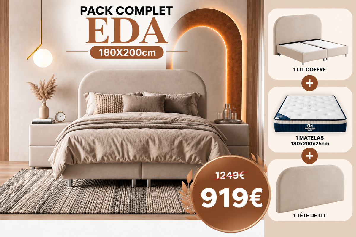 PACK COMPLET EDA + Matelas 25cm