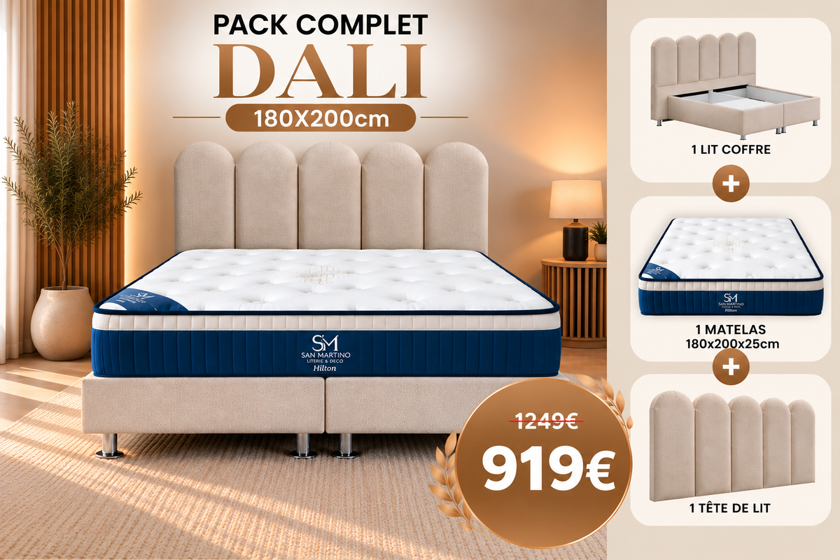 PACK COMPLET DALI + matelas 25cm