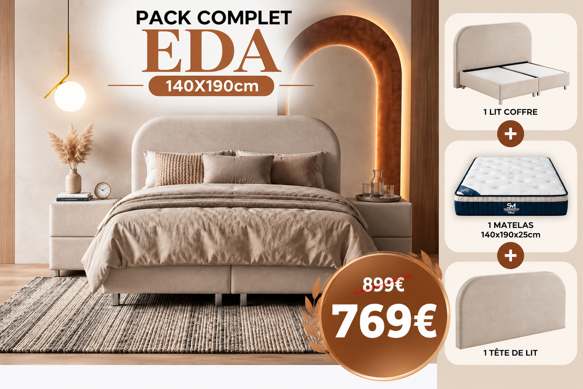 PACK COMPLET EDA + Matelas 25cm