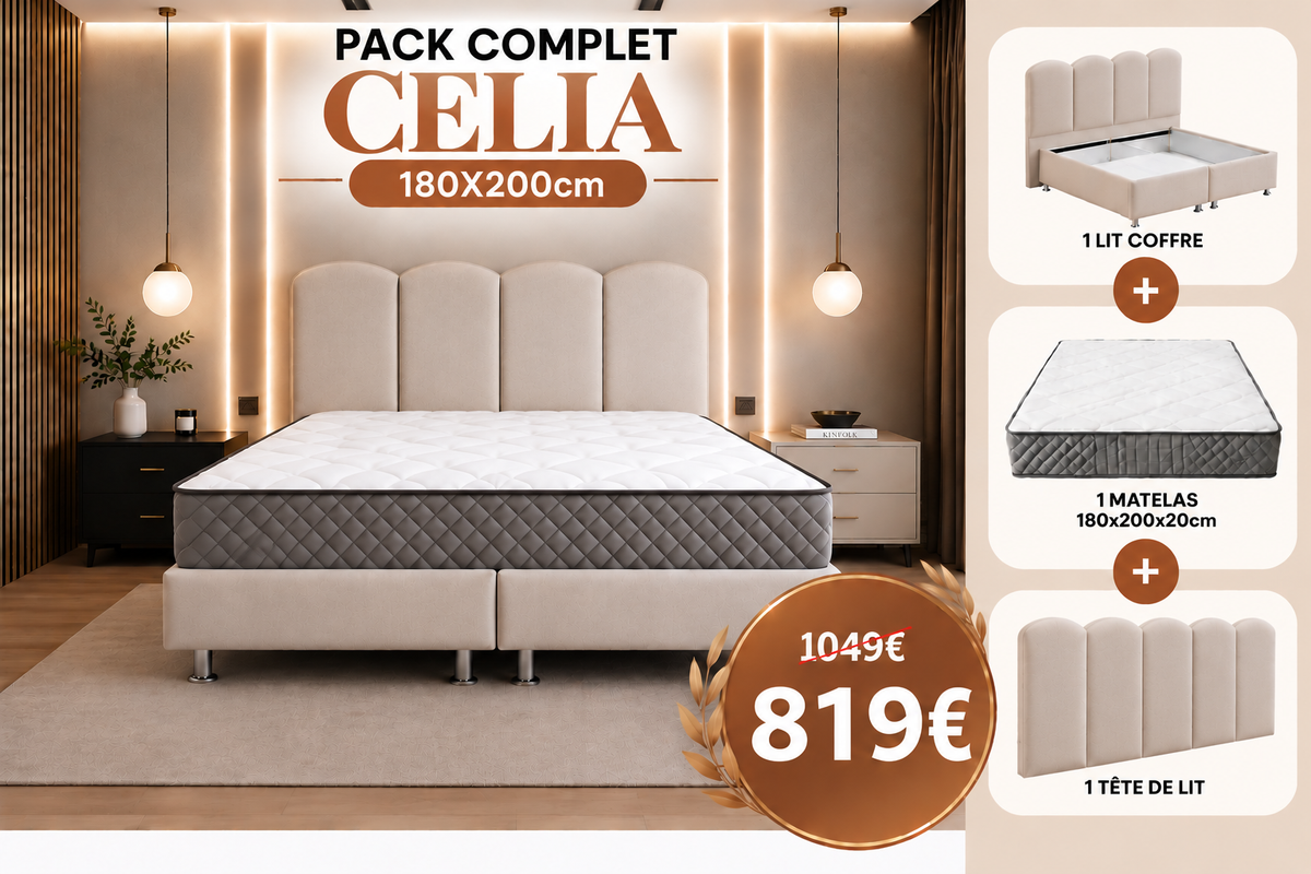 PACK COMPLET CELIA + matelas 20cm
