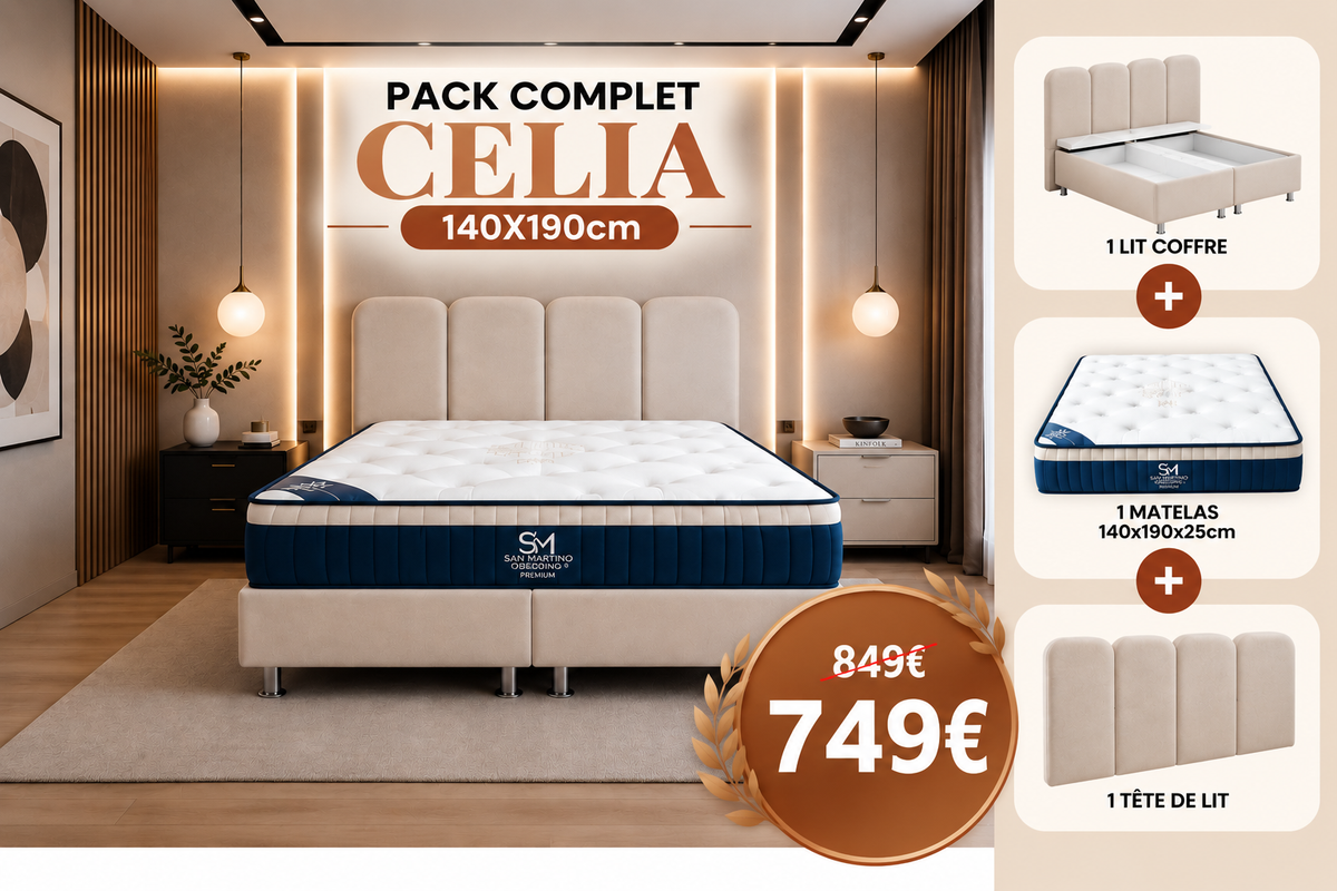 PACK COMPLET Celia + matelas 25cm