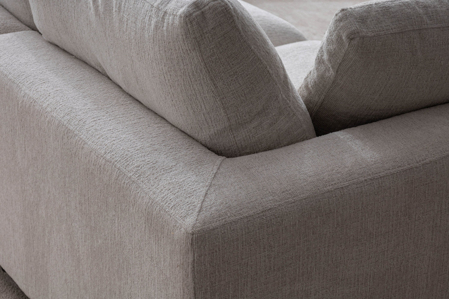 Canapé Julia Modulable Chenille  4+1 Pouf